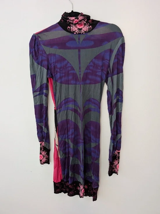 Stunning one-of-a-kind Custo Barcelona art turtleneck dress - Picture 2 of 3